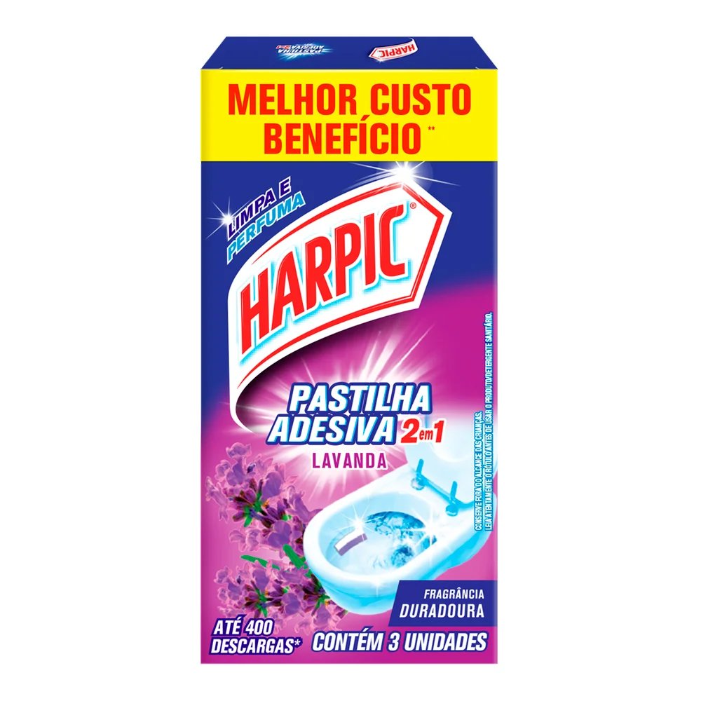 PEDRA SANITARIA HARPIC PASTILHA LAVANDA 