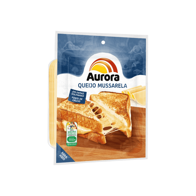 Queijo mussarela fatiado AURORA 300G