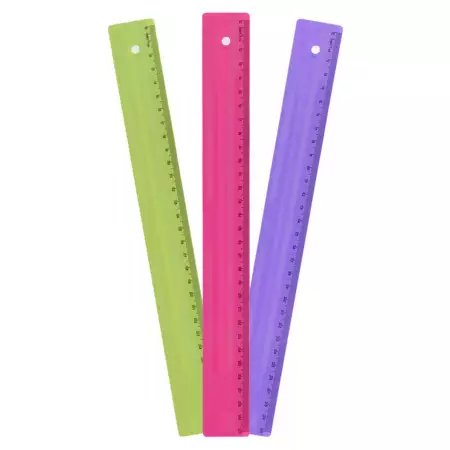 Régua escolar flexível DELLO 30cm