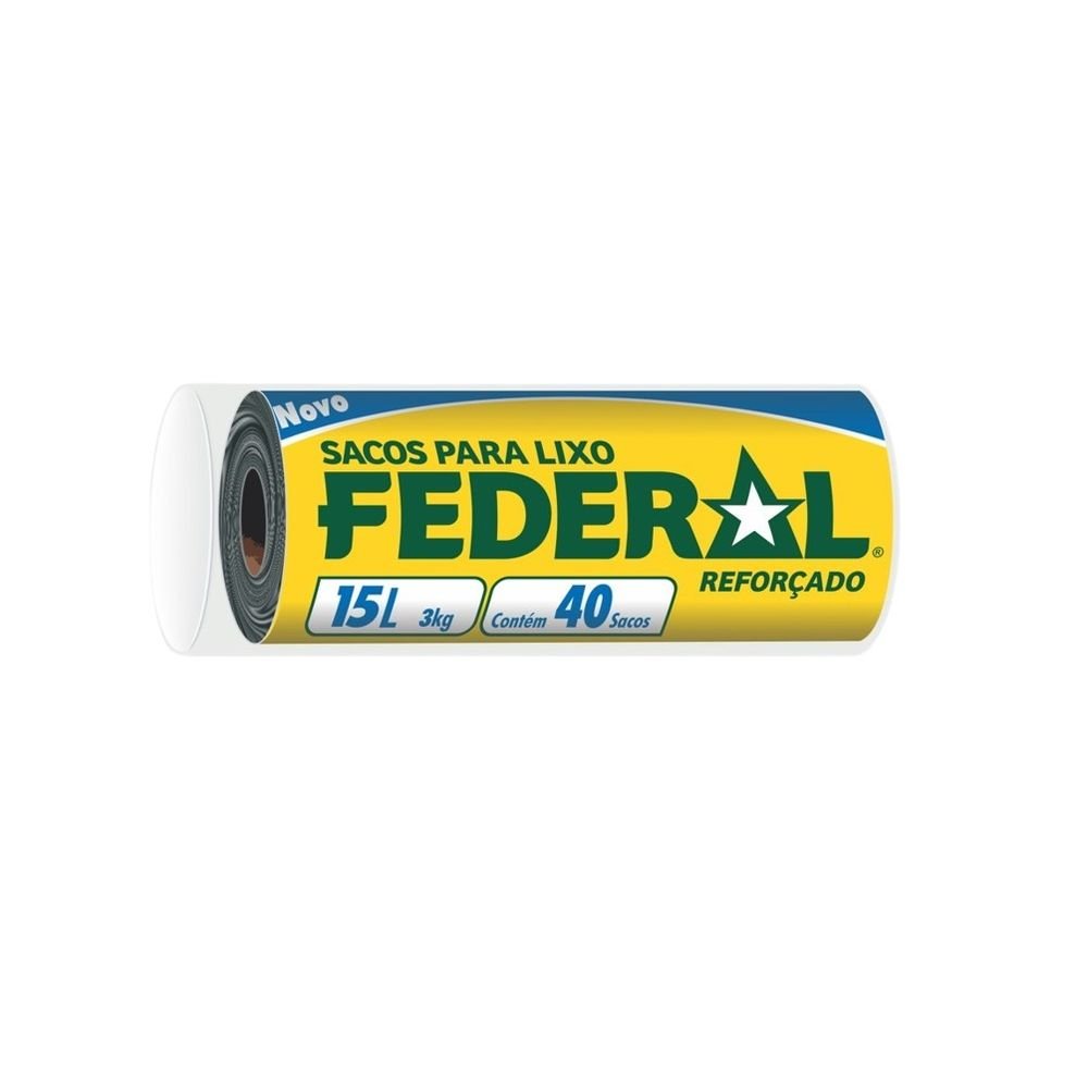 Saco de lixo FEDERAL 15L