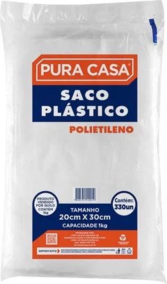 Saco de plástico PURACASA 10KG 40un