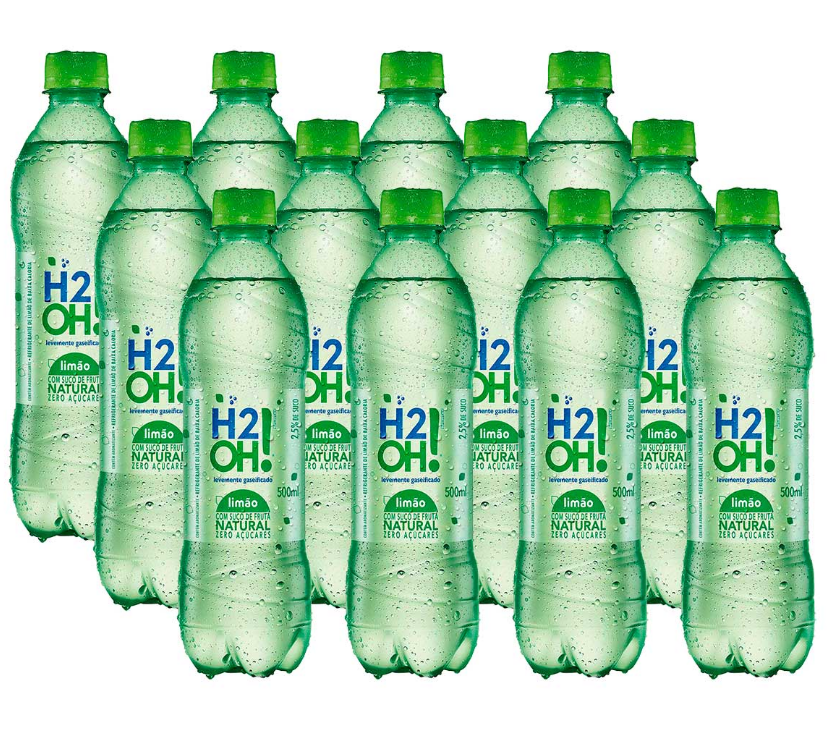 H2OH LIMAO C/GAS PET 500ML CAIXA C/12