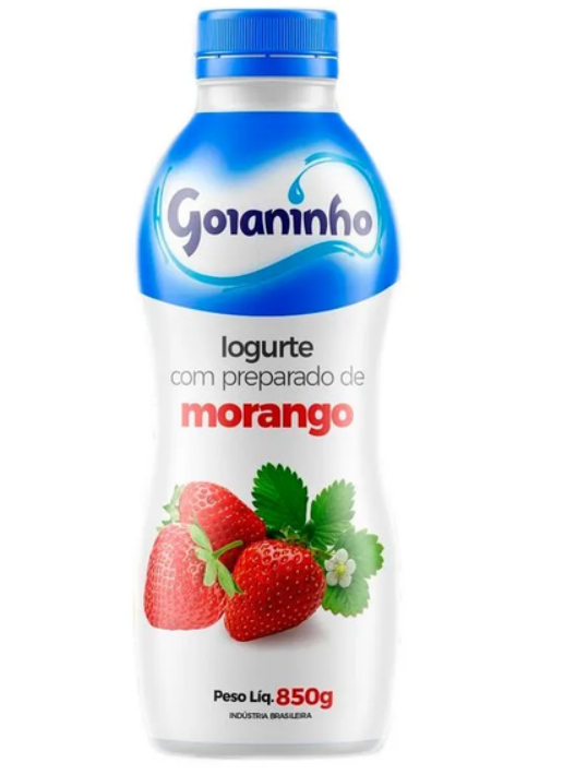 IOGURTE MORANGO GOIANINHO 850G GARRAFAO