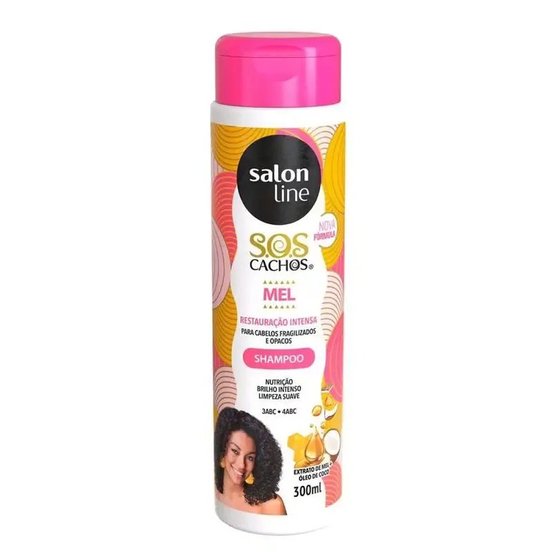 Shampoo SALON LINE SOS Cachos Mel 300ml