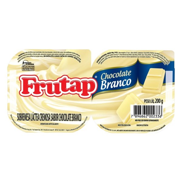 Creme FRUTAP Chocolate Branco 180g
