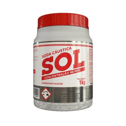 Soda caústica SOL 1KG