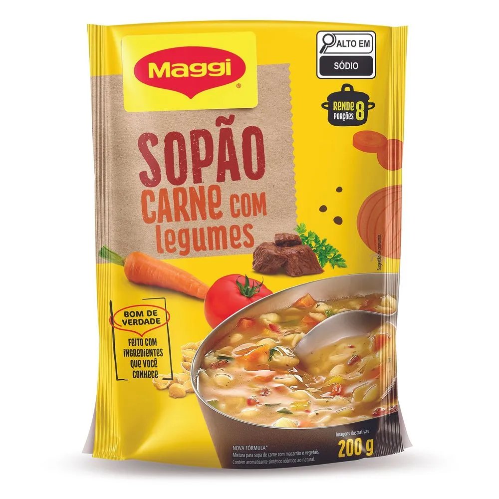 Sopão MAGGI Carne com legumes 220g