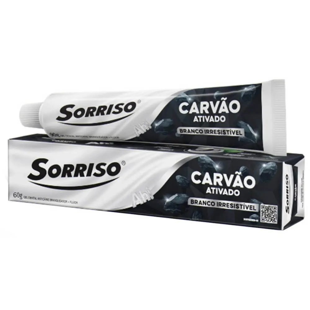 Pasta de dente SORRISO Carvão ativado 60g