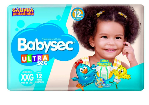 FRALDA BABYSEC GALINHA PINT JUMBINHO XXG 12UN