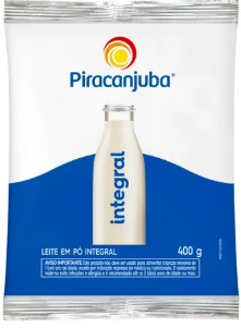LEITE PO INTEGRAL PIRACANJUBA 25X400G