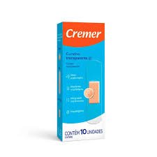 CURATIVO CREMER TRANSPARENTE CAIXA COM 10UN