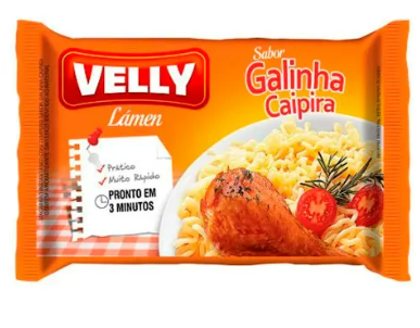 Macarrão Inst Velly Galinha Caipira 63,8gx50