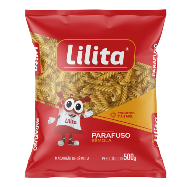 MACARRAO PARAFUSO SEMOLA LILITA 20X500G