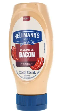 MAIONESE HELLMANNS SQZ 335GR BACON 