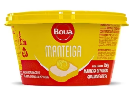 MANTEIGA C/SAL POTE RESF BOUA 12X200G