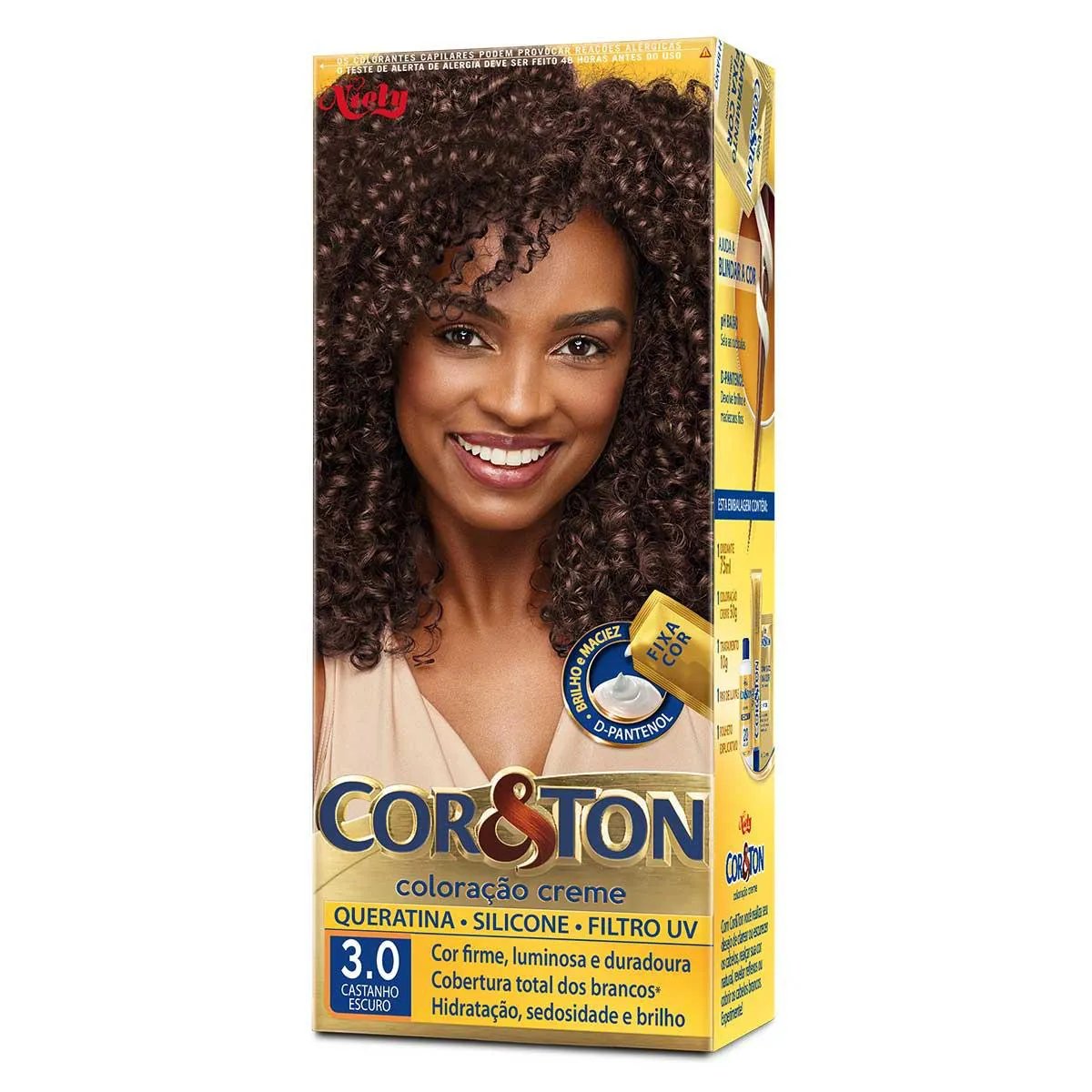 TINTURA COR&TON 3.0 CASTANHO ESCURO