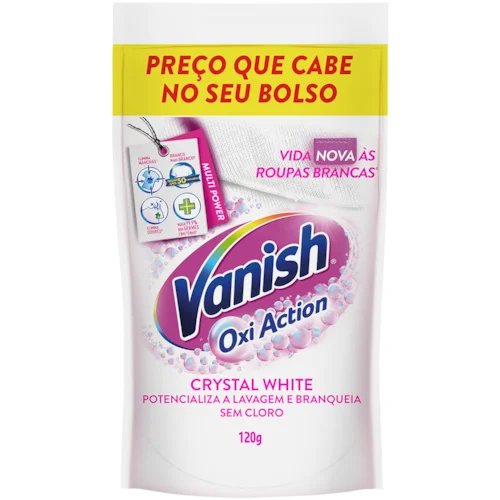 Tira manchas em pó VANISH White 120g