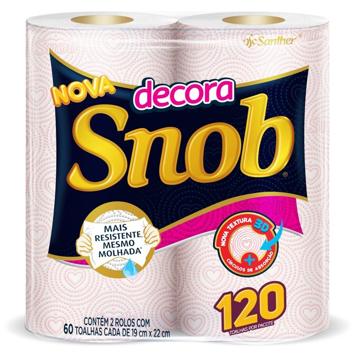 Toalha de papel SNOB Decora 2un