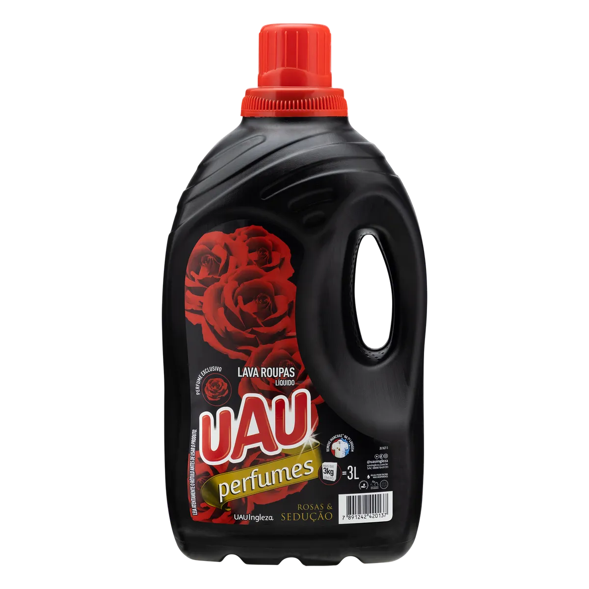 Lava roupas UAU Rosas e Sedução 3L