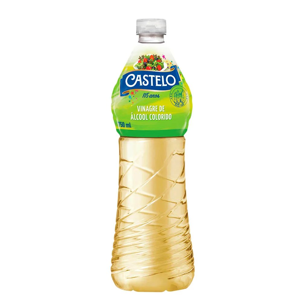 Vinagre de álcool colorido CASTELO 750ml