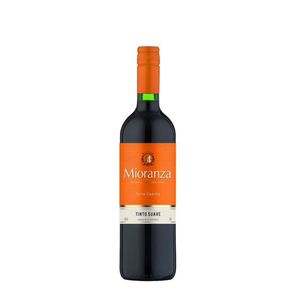 Vinho tinto suave Mioranza 750ml