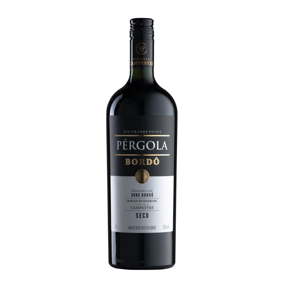 Vinho Pérgola Bordô Seco 1L